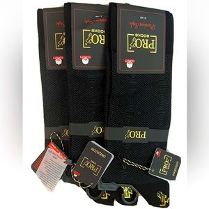 Pro Men’s 3-Pair Premium High Quality Cotton ￼Crew Classic Socks Size 41-44